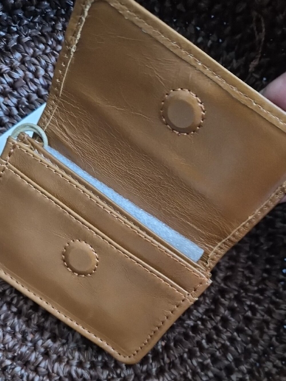 HOBO Tan Leather Slim Card & Key Holder - Picture 4 of 4